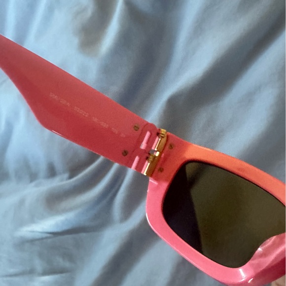 MIU MIU Hot Pink Logo Sunglasses - Picture 5 of 16